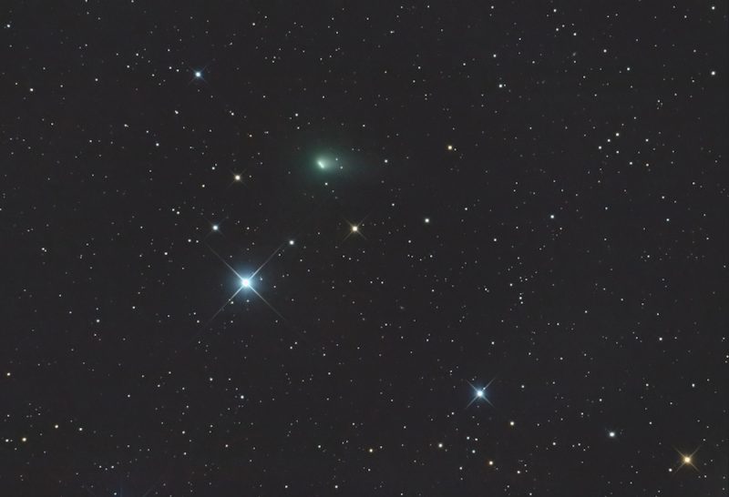 Foto del Cometa C/2014 S2 (PanSTARRS) desde Hungría
