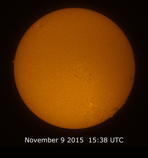 El Sol desde Quebec, Canadá