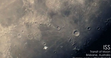 El tránsito de la ISS frente a la Luna desde Australia