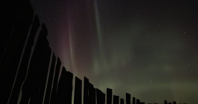 Auroras boreales desde Alberta, Canadá