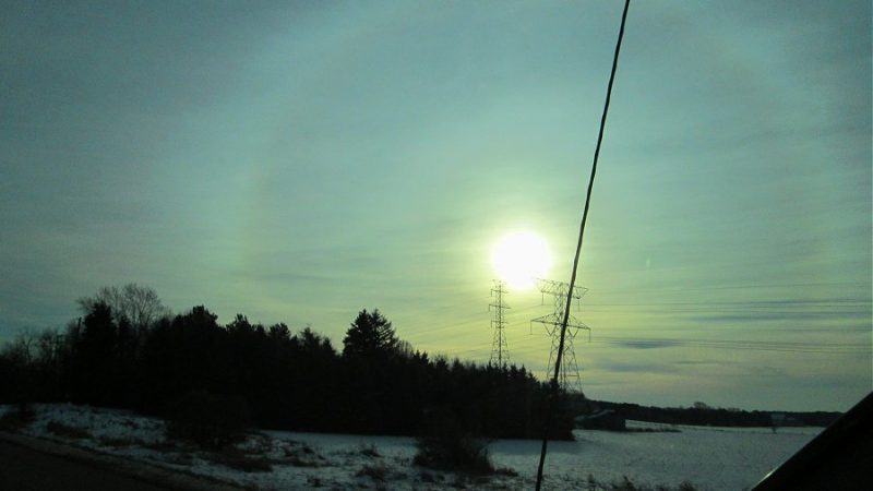 Halo solar desde Minnesota, Estados Unidos