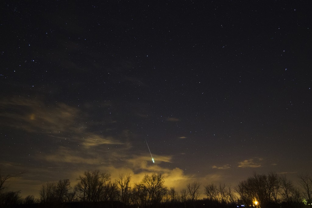 Una gemínida desde Ohio, Estados Unidos