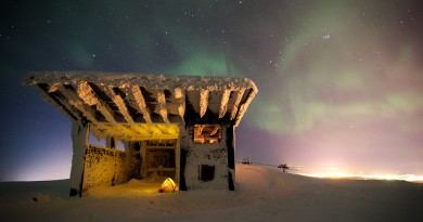 Auroras boreales desde Rusia