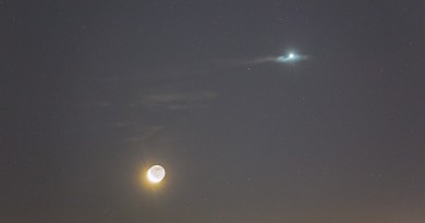 La Luna y Venus desde Suecia