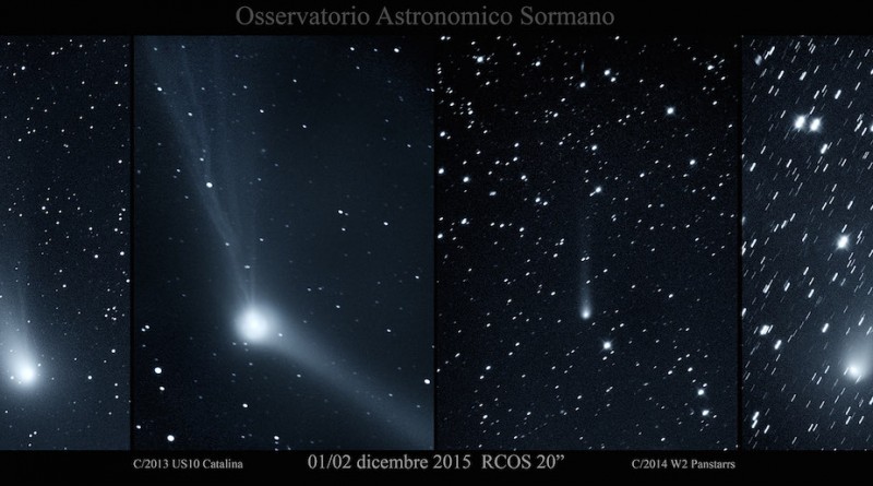 Fotos de los cometas: C/2013 US10 Catalina, C/2014 S2 Panstarrs, C/2013 X1 Panstarrs y C/2014 W2 Panstarrs