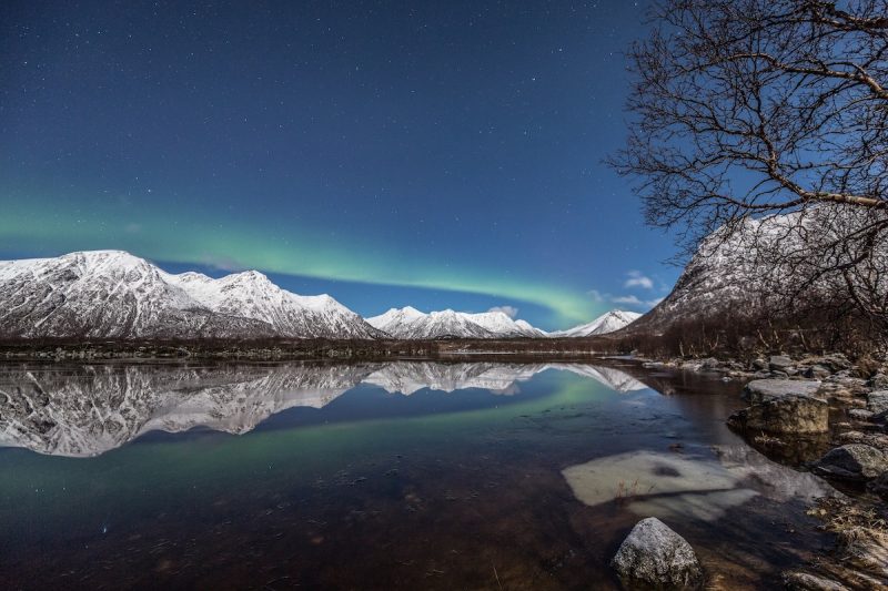 Auroras boreales desde Vesterålen, Noruega