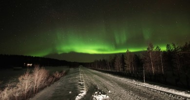 Auroras boreales desde Finlandia