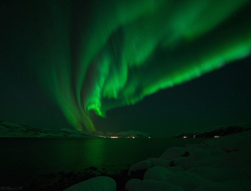 Auroras boreales desde Kvaløya, Noruega