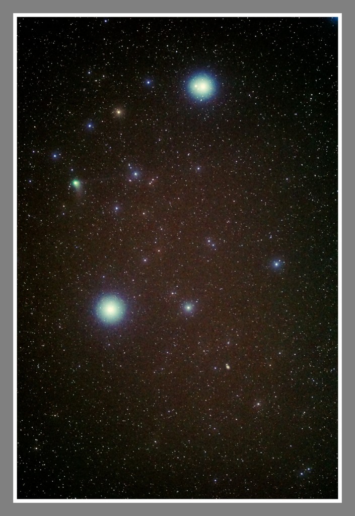 Imagen del Cometa C/2013 US10, Alkaid y Mizar