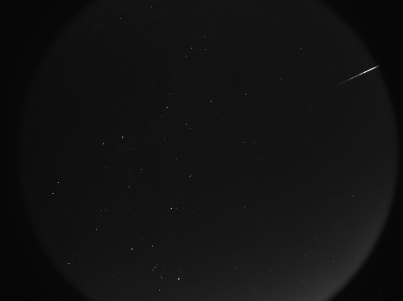 Imagen de un meteoro desde Arizona, Estados Unidos