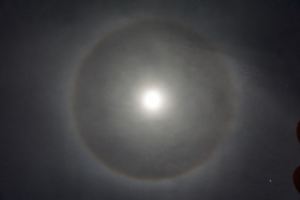 Halo lunar desde Arizona, Estados Unidos