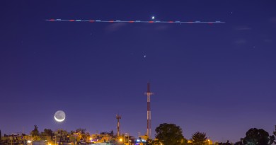 La Luna, Saturno y Venus desde el Estado de México