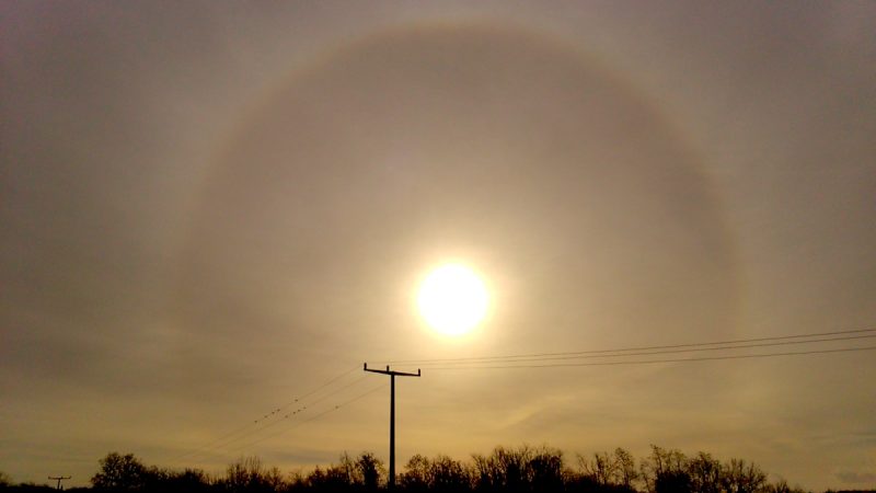 Halo solar desde Croacia