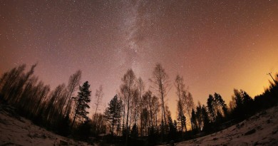 La Vía Láctea desde Rääkkylä, Finlandia