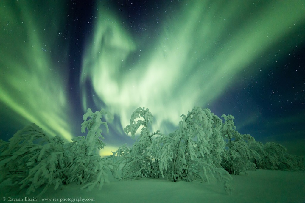 Auroras boreales desde Inari, Finlandia