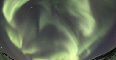 Auroras boreales desde Balsfjord, Noruega