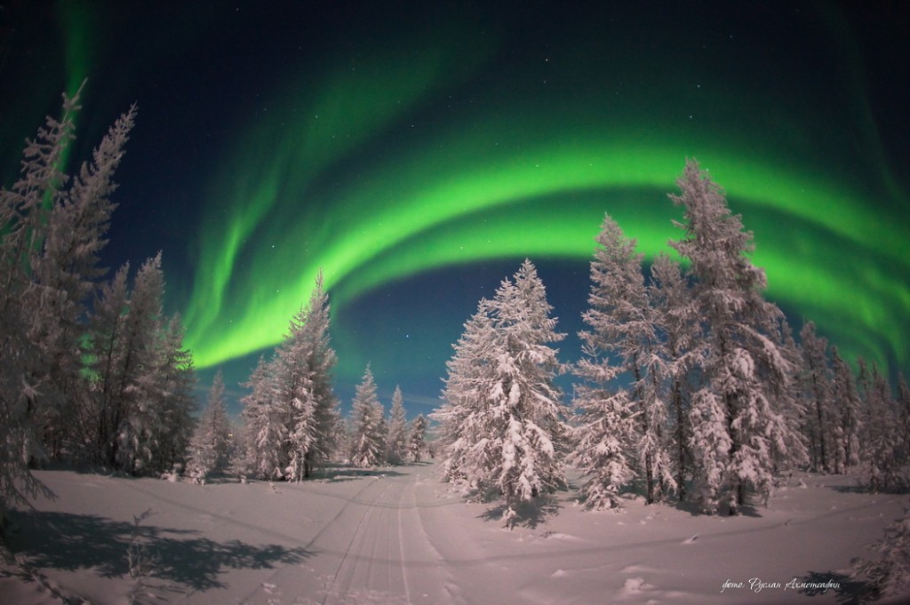 Auroras boreales desde Rusia