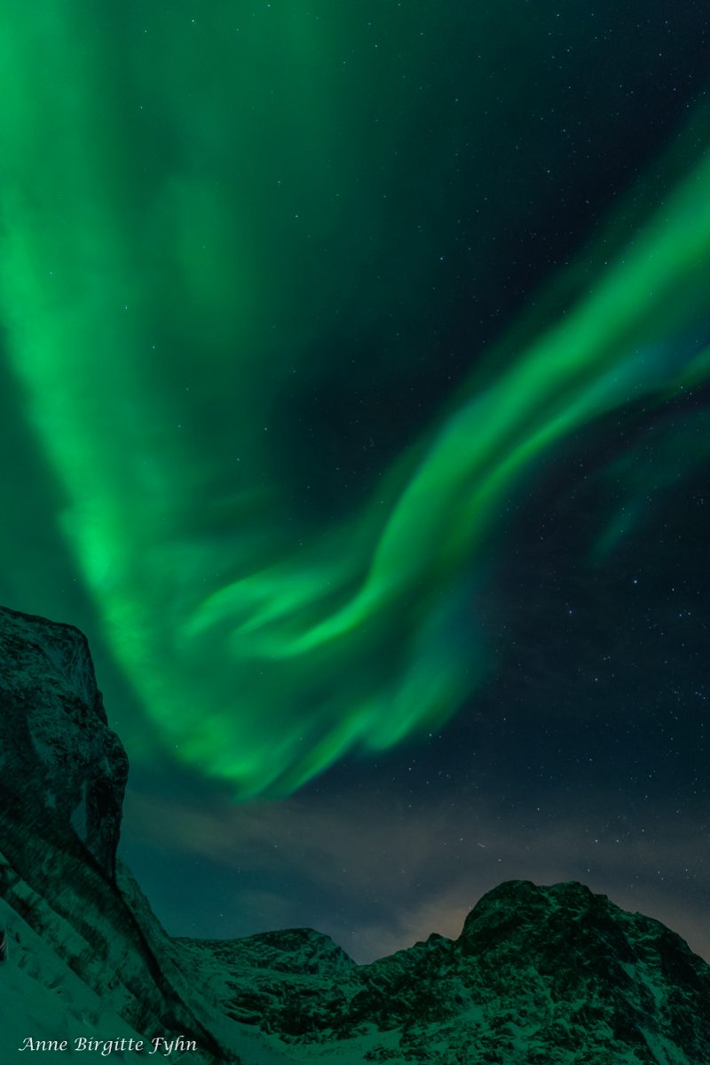 Auroras boreales desde Kvaløya, Noruega