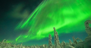 Auroras boreales desde Finlandia