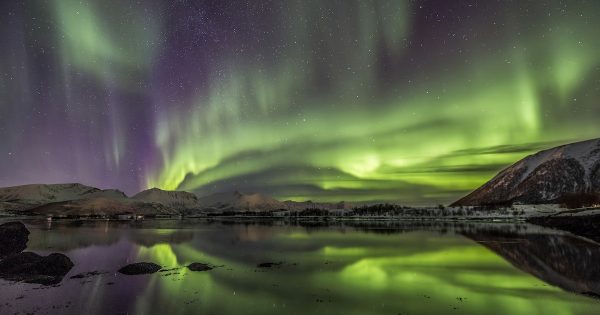 Auroras boreales desde Andøy, Noruega