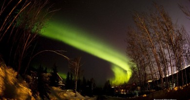 Auroras boreales desde Alaska