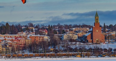La Luna desde Östersund, Suecia