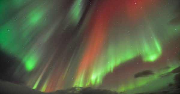Auroras boreales desde Höfn, Islandia