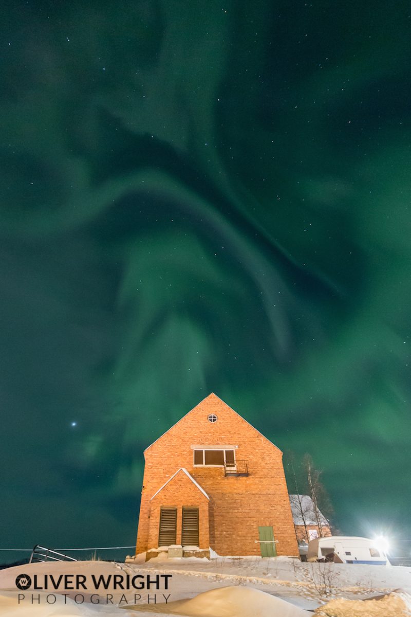 Auroras boreales desde el Parque Nacional de Abisko (Suecia)