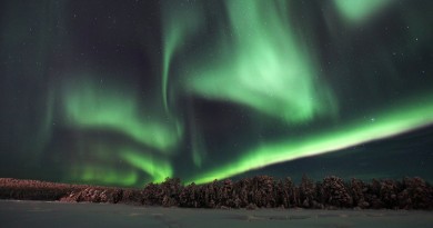 Auroras boreales desde Inari, Finlandia
