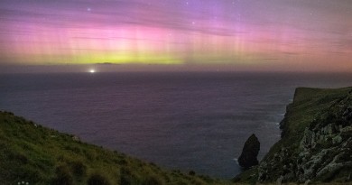 Auroras australes desde Nueva Zelanda