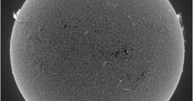 Imagen del Sol tomada desde Nueva York, Estados Unidos