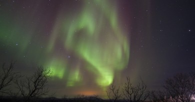 Auroras boreales desde Suecia