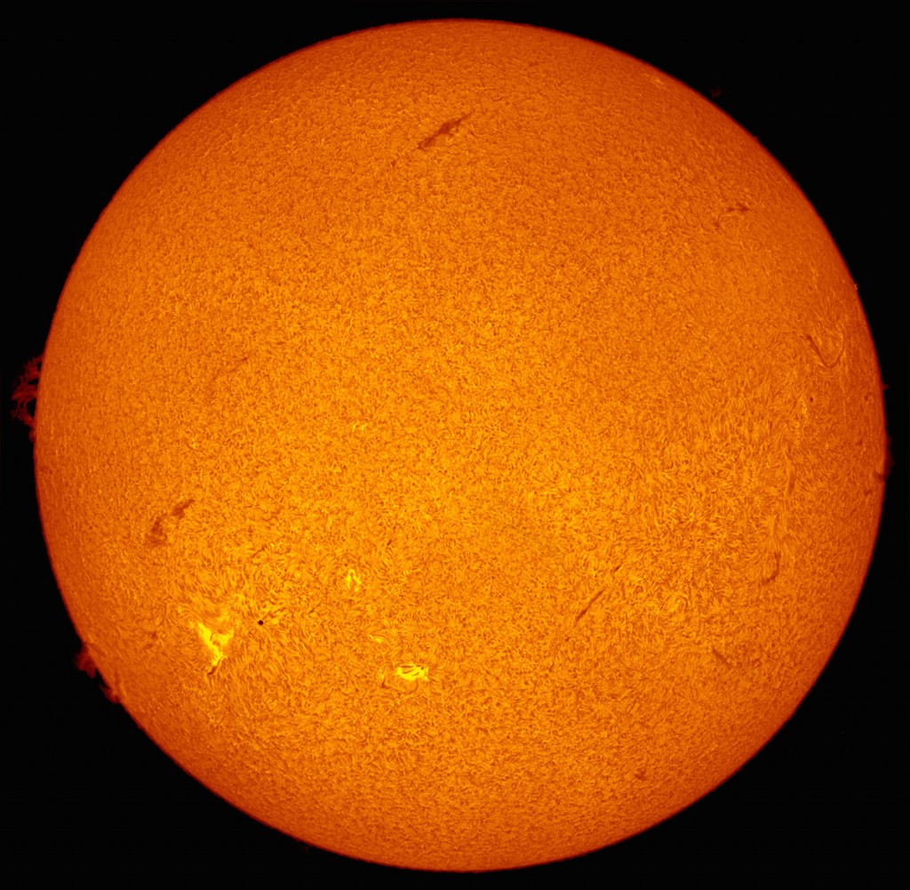 Imagen del Sol tomada desde Nueva York, Estados Unidos