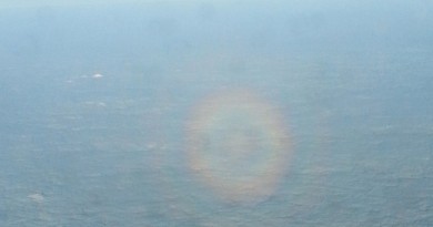 Foto de una gloria tomada desde un avión sobre Francia
