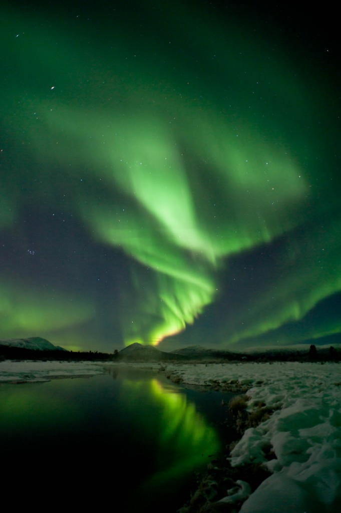 Auroras boreales desde el Yukón, Canadá