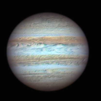 Imagen de Júpiter desde Berlare, Bélgica