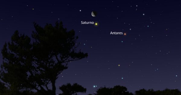 La conjunción de la Luna y Saturno será visible la madrugada del 2 de marzo