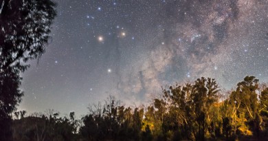 Marte, Saturno, Antares y la Vía Láctea desde Australia