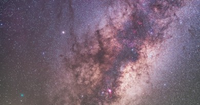 El Cometa 252P/LINEAR y la Vía Láctea desde Australia