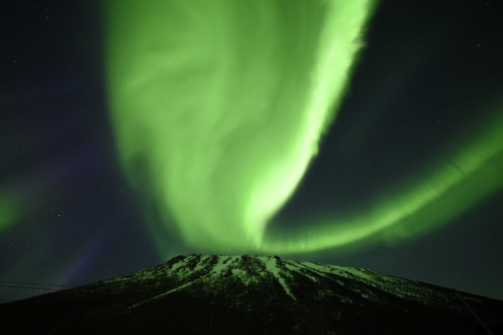 Auroras boreales desde Vesterålen, Noruega