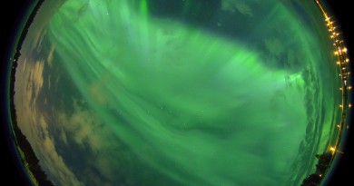 Auroras boreales desde Östersund, Suecia