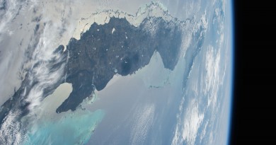 Imagen de Cuba desde la Estación Espacial Internacional