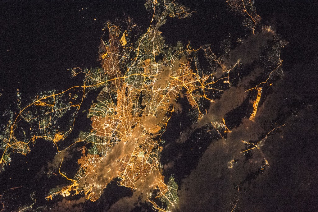 Atenas, Grecia, desde la Estación Espacial Internacional
