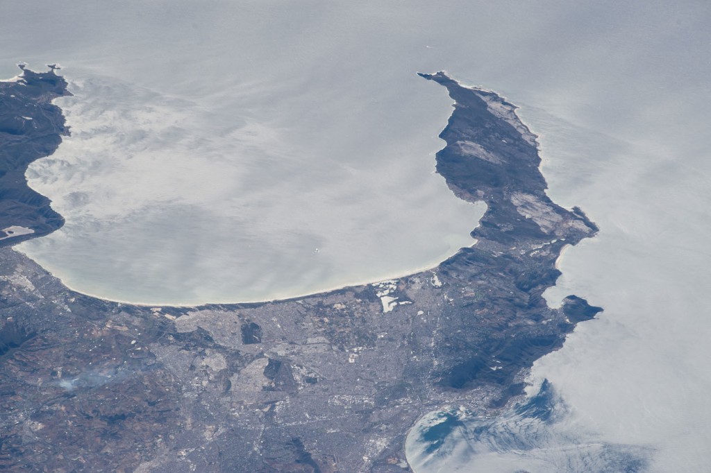 Ciudad del Cabo, Sudáfrica, desde la Estación Espacial Internacional
