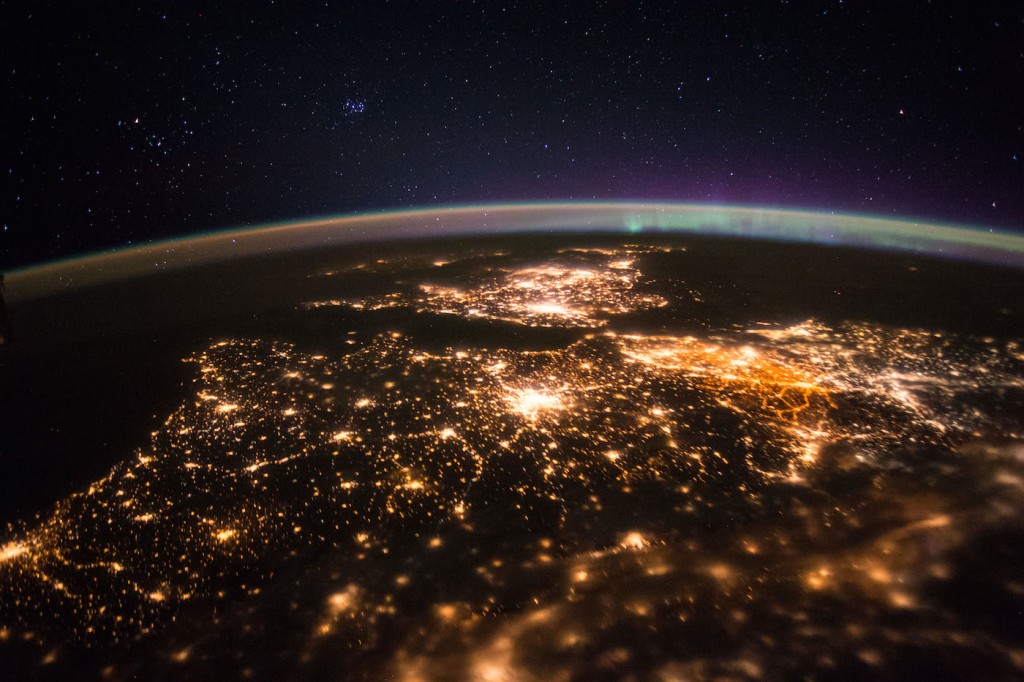 Inglaterra y el norte de Francia desde la Estación Espacial Internacional