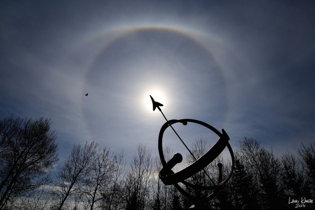 Halo solar desde Ontario, Canadá
