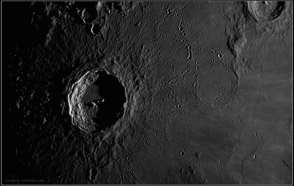 Imagen del cráter lunar Copérnico