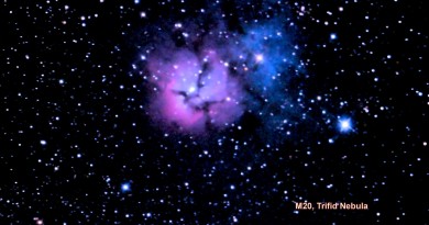 Imagen de la Nebulosa Trífida (M20) desde Estados Unidos