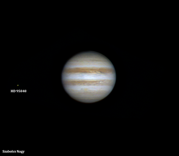 Júpiter y la estrella HD 95848