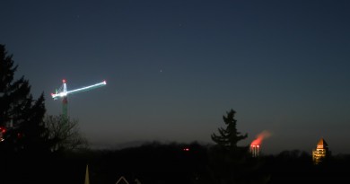 Mercurio al atardecer desde Lübeck, Alemania